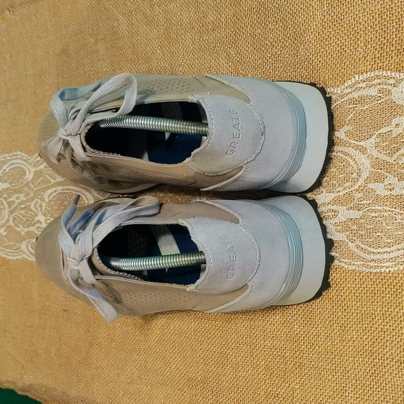 Greats "The Rosen" Perforated Leather Men's Sneakers Sz 13, Grey, Like New - Picture 5 of 8